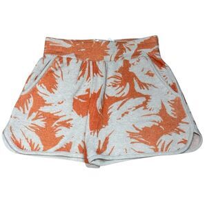 Ensea 100% Cashmere Short in Orange & Cream NWT Size Small